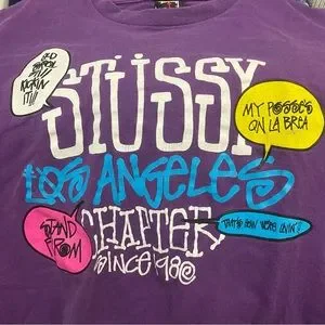 Stussy | Shirts | Vintage Stussy Los Angeles Chapter Purple Stussy | Shirts | Vintage Stussy Los Angeles Chapter Purple